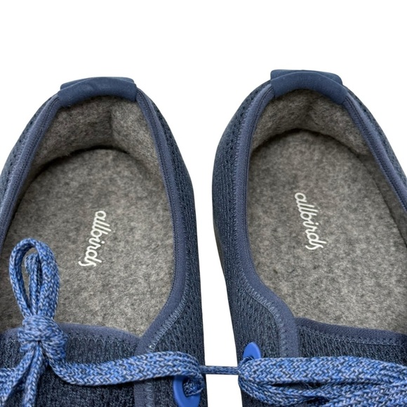 Allbirds Mens Size 13 Tree Runners Athletic Shoes Marine Blue mesh sneakers - Picture 6 of 7